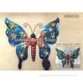 2017 Hot sale butterfly design wall hanging with solar light